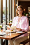 Women's Open V-Neck Lace Boho Shirt Functional Durable Quality Comfortable Aesthetic Stylish - 2