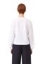 Checkered Tie-Up Women Blouse V-Neck Balloon Sleeve Detail Short Cut Woven Tops Clothing Casual Chic - 5