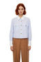 Women's Striped Shirt Metal Button Detail Functional Durable Quality Comfortable Aesthetic Stylish - 4