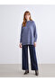 Stand Collar Oversize Women's Knitwear Tunic - 2