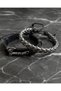 2-Piece Leather Bracelet Axe Design Real Leather Bracelet Men's Bracelet - 3