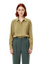 Women's Khaki Modal Shirt Relaxed Fit Long Sleeve Functional Durable Quality Comfortable Stylish - 4