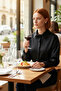 Women's Oversized Thessaloniki Knitted Long Sleeve Button up Shirt Casual Elegance Functional Durable Stylish - 2