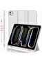 Case for iPad Pro 11-inch (M5/M4) 2025/2024, Trifold Stand with Pencil Holder (Light Gray)