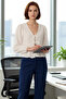 Brode V-Neck Tie-Up Blouse Women's Functional Durable Quality Comfortable Aesthetic Premium Stylish - 3