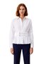 Women's Belt Detailed Pleated Long Sleeve Shirt with Fitted Waist Offers Modern Elegance and All-Day Comfort - 4