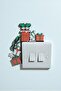Christmas Light Switch Corner Decor Christmas Ornament Santa Claus Socket Ornament