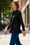 Women's Peter Pan collar Lace Detailed Long Sleeve Pleated Ruffled Woven Shirt Comfortable and Stylish Look