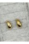 Steel Gold Drop Earrings - 5