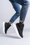 Slw204 Franca Lace-Up Skin Men's Sports Boots Bt - Black - 3