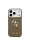 iPhone 17 Pro Compatible Case Original Licensed Grained 4g Metal Big Logo Cover Brown - 3