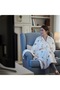 Cream New Year Printed Muslin Tv Blanket / Sofa Throw - 120X170 Cm, Shepherd Stitched - 3