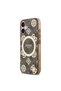 iPhone 17 Compatible Case Licensed M-Safeli Iml Peony and 4g Patterned Classic Logo Brown - 2