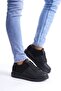 Slw151 boost lace-up leather suede men's daily sneaker shoe csst - black