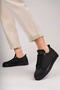 Slw152 Cool Lace-Up Linen Men's Casual Sports Classic Shoes Kst - Black - 6