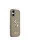 iPhone 17 Compatible Case Original Licensed Grained Text Logo Cover Brown - 4