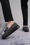 Slw154 Blaze Laceless Tasseled Linen Men's Casual Sports Classic Shoes Kst - Gray - 2