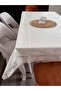 مفرش طاولة - مظهر مطرز بالدانتيل - شفاف - غير مثقوب - PVC
