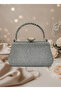 Silver Color Glitter Stone Evening Dress Bag |   Luxury Wedding and Evening Bag - 4