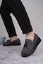 Slw154 Blaze Laceless Tasseled Linen Men's Casual Sports Classic Shoes Kst - Gray