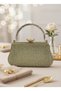 Gold Gold Color Glittery Stone Evening Dress Bag |   Luxury and Evening Bag - 3