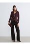 V-Neck Women's Knitwear Cardigan - 2