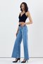 Whatsup Wide Leg Baggy Women's Jeans - Blue - 3