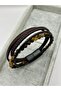 Genuine Leather Tiger's Eye Natural Stone Men's Bracelet - 3