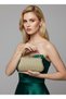 Gold Gold Color Glittery Stone Evening Dress Bag |   Luxury and Evening Bag
