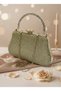 Gold Gold Color Glittery Stone Evening Dress Bag |   Luxury and Evening Bag - 6