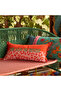 Ghuni Red - Pink Cotton Filled Throw Pillow 25X50 cm - 2