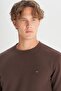 Cotton Regular Fit Regular Cut Crew Neck Thessaloniki Knit Sweatshirt - 5