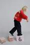 Girls' Cotton Red Bear Printed Sweatshirt and Embroidered Jeans Set – Comfortable Casual Style - 4