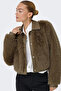 Onlnoeme Regular Fit Classic Collar Soft Furry Buttoned Coat Coat 15356776 - 3