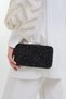 Black Stone Shoulder and Hand Women's Evening Dress Bag / Women's Wedding Engagement and Evening Bag - 5
