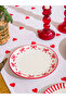 Mixed Bow Printed Cake Plate 21 cm Set of 4 - 3