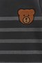 Striped Teddy Bear Printed Winter Unisex Fleece Baby Set Girl and Boy Baby Fleece 1-4 Years - 2