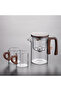Automatic Glass Teapot and Set of 2 Cups