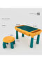 Children's activity table and chair set, 63 pieces, with storage space. - 6