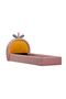 Tasty Strawberry Upholstered Kids Bed - Blush Pink & Yellow, 90x200 cm, 2-Year Warranty - 8