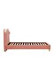 Kitty 90x200 Upholstered Kids Bed - Light Pink Fabric, Engineered Wood, 2-Year Warranty - 4