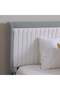 Petra 120x200 Kids Bed with Upholstered Headboard & USB - White/Grey, Engineered Wood, 2-Yr Warranty - 3