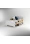 Kinder Extendable Kids Bed 90x140/170/200 - White/Sonoma Oak - 2-Year Warranty - Engineered Wood - 3