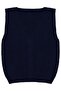 Baklava Pattern 6-18 Months Vest - Navy Blue 9-12 Months - 2