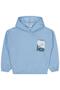 Flower Printed Sweatshirt for 10-13 Years Old - Blue