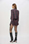 Ss6108 Pleated Front Buttoned Mini Skirt - 4