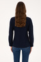 Women's Navy Blue Long Sleeve Basic Shirt 50307989-Vr033 - 5
