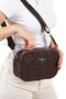 Women's Quilted Fabric Long Strap Hand and Shoulder Bag – Burgundy - 3