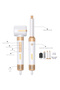 7 Head Ionic Hair Styler Hair Dryer Blow Dryer 7in1 Multi Styler 110000 Rpm 1400W - 2