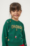 Green Christmas Themed Girls' Two-Piece Set - Judy - 4